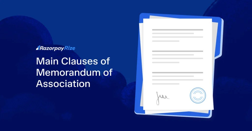 Main Clauses of Memorandum of Association
