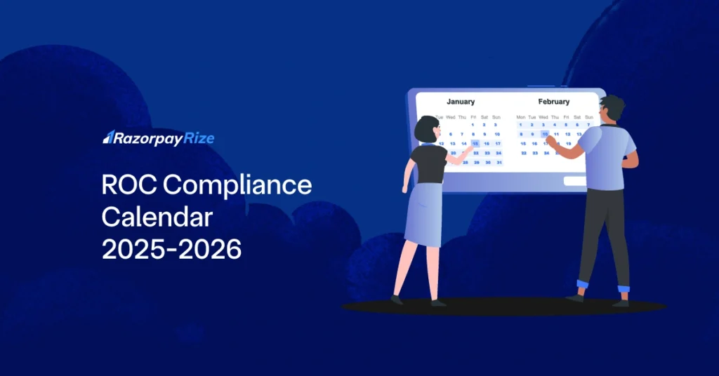 ROC Compliance Calendar 2025–2026: Important Filing Due Dates for Companies & LLPs