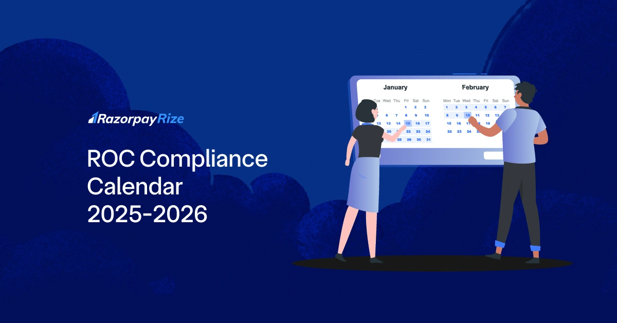 ROC Compliance Calendar 2025–2026: Important Filing Due Dates for Companies & LLPs